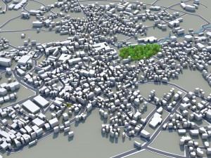 kusatsu cityma japan 15km 3D Модель