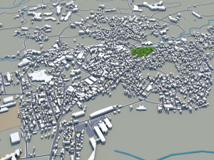 kusatsu cityma japan 15km 3D Модель
