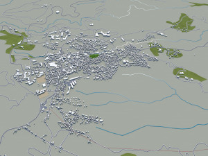 kusatsu cityma japan 15km 3D Модель