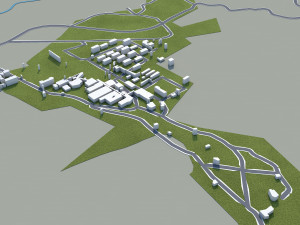 kusatsu cityma japan 15km 3D Модель