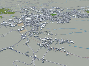 kusatsu cityma japan 15km 3D Модель