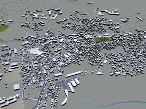 kusatsu cityma japan 15km 3D Модель