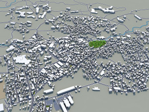 kusatsu cityma japan 15km 3D Модель