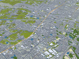 kusatsu shiga city japan 20km Model 3D