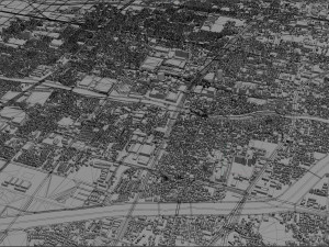 kusatsu shiga city japan 20km Model 3D