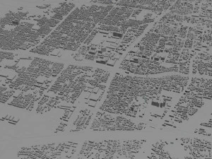 kusatsu shiga city japan 20km 3D Model