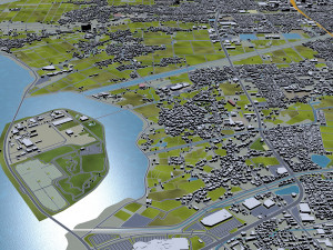 kusatsu shiga city japan 20km Model 3D