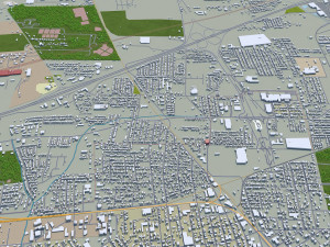 lafayette city louisiana usa 25km 3D Model