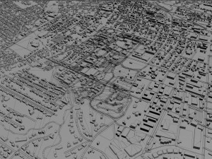lafayette city louisiana usa 25km 3D Model