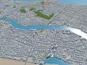 Lagos city nigeria 60km 3D 모델
