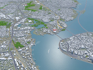 Lagos city nigeria 60km 3D 모델