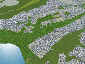 Lagos city nigeria 60km 3D 모델