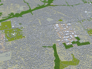 Lagos city nigeria 60km 3D 모델