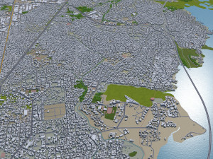 Lagos city nigeria 60km 3D 모델