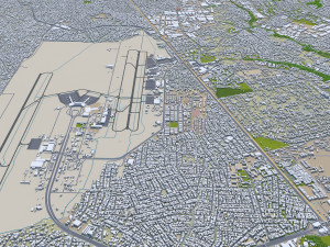 Lagos city nigeria 60km 3D 모델