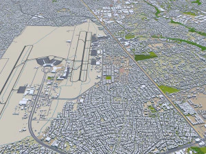 Lagos city nigeria 60km 3D Model
