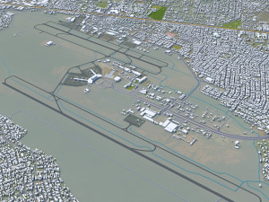 Lagos city nigeria 60km 3D 모델