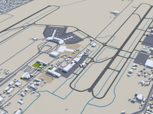 Lagos city nigeria 60km 3D 모델