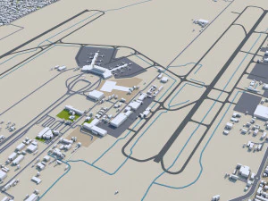 Lagos city nigeria 60km 3D Model