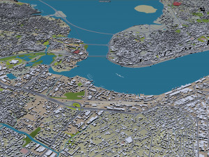 Lagos city nigeria 60km 3D 모델