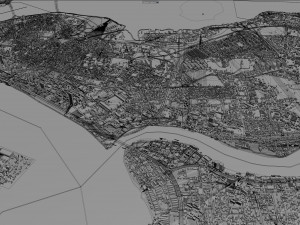 Lagos city nigeria 60km 3D 모델