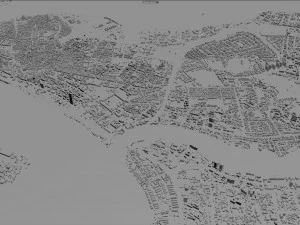 Lagos city nigeria 60km 3D Model