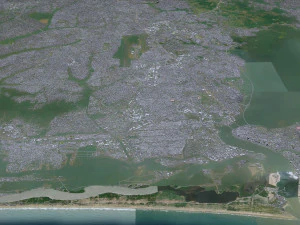 Lagos city nigeria 60km 3D Model