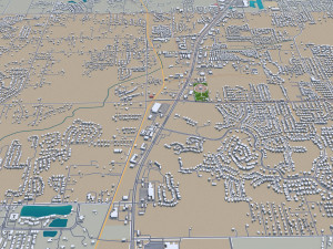 lakeland city florida usa 30km 3D-Modell
