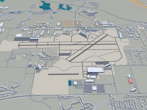 lakeland city florida usa 30km 3D-Modell