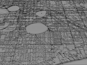 lakeland city florida usa 30km 3D-Modell