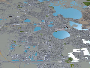lakeland city florida usa 30km 3D-Modell
