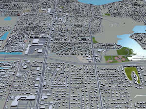 lakeland city florida usa 30km 3D-Modell