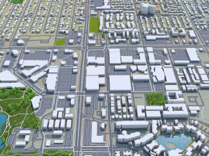 lakewood city colorado usa 30km 3D Model