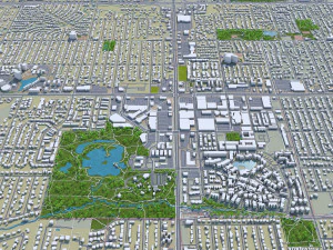 lakewood city colorado usa 30km 3D Model