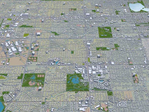 lakewood city colorado usa 30km 3D Model