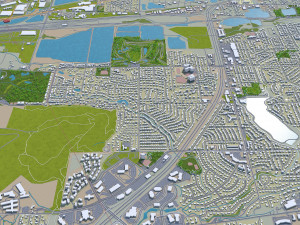 lakewood city colorado usa 30km Modello 3D