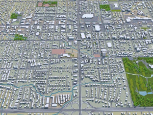 lakewood city colorado usa 30km 3D Model