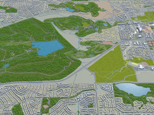 lakewood city colorado usa 30km Modello 3D