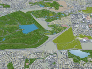 lakewood city colorado usa 30km 3D Model
