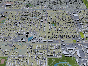 lakewood city colorado usa 30km Modello 3D