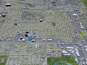 lakewood city colorado usa 30km 3D Model