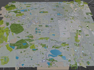 lakewood city colorado usa 30km Modello 3D