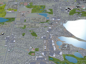 lakewood city colorado usa 30km Modello 3D