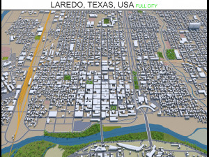 laredo city texas usa 60km 3D Model