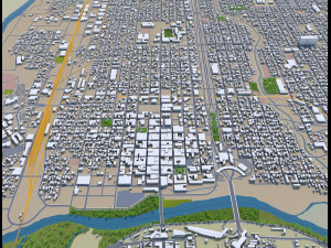 laredo city texas usa 60km 3D 模型