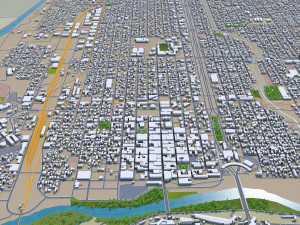 laredo city texas usa 60km 3D 模型