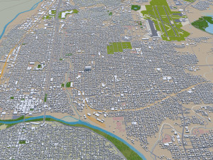 laredo city texas usa 60km 3D 模型