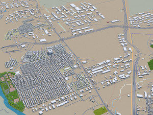 laredo city texas usa 60km 3D 模型