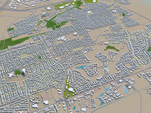 laredo city texas usa 60km 3D 模型