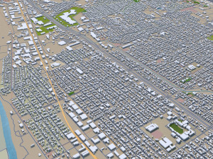 laredo city texas usa 60km 3D 模型
